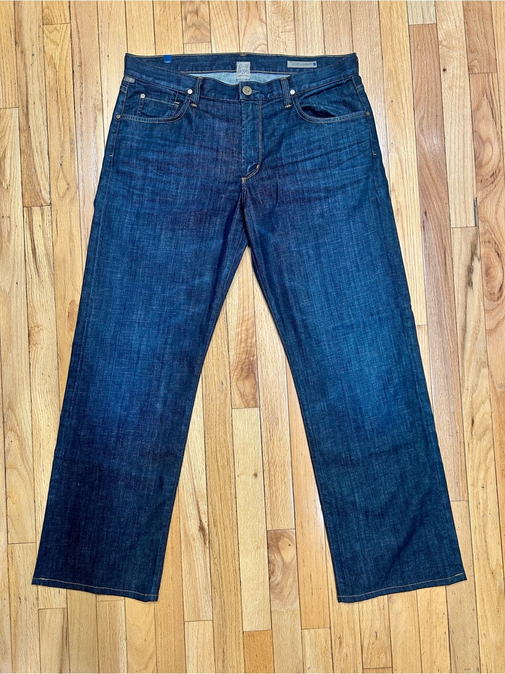 Citizens of Humanity Evans Relaxed Straight Jeans Dark Made in USA Men’s 36 x 32